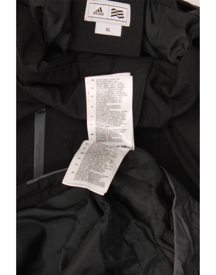 ADIDAS muška grafička vjetrovka jakna UK 42 XL crne boje