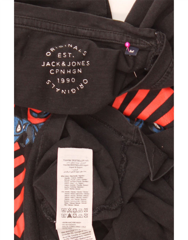 Jack & Jones muška majica kratkih rukava srednje veličine, crni pamuk