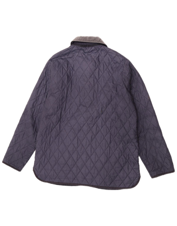 Barbour ženska prošivena jakna UK 14 Large tamnoplavi poliamid