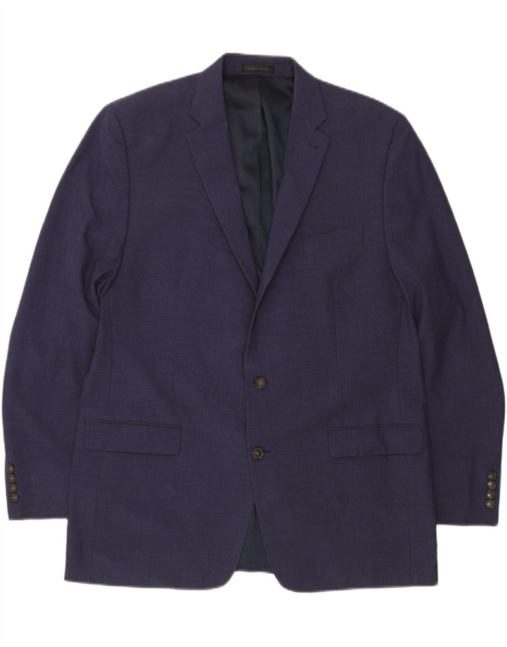 CHAPS Muška jakna sa 2 gumba UK 46 3XL tamnoplavi poliester