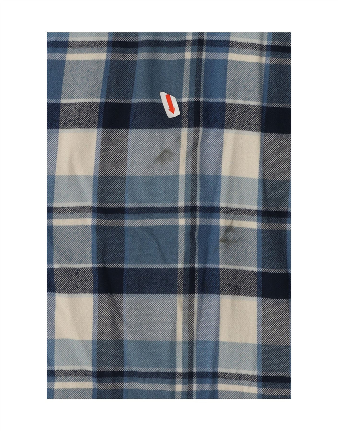 J. CREW Mens Flannel Shirt Medium Blue Check Cotton Vintage J. Crew and Second-Hand J. Crew from Messina Hembry 