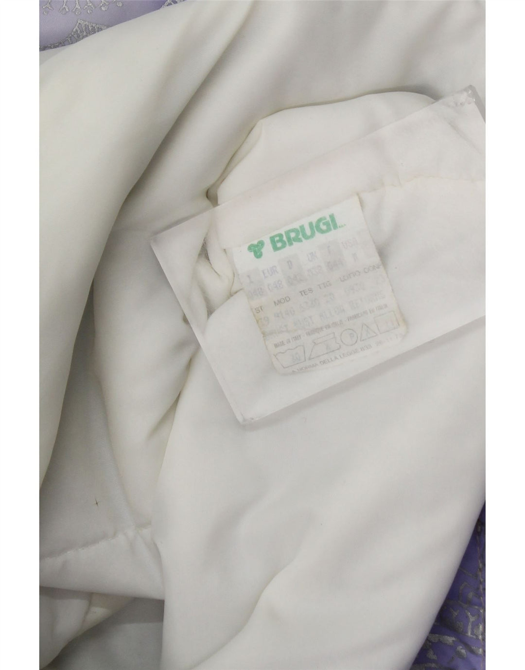 Prevelika ženska skijaška jakna Brugi, veličina 48, ljubičasta paisley poliamid