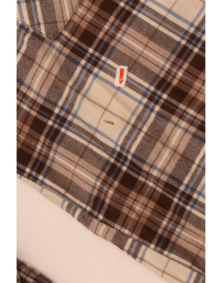 Sea Barrier muška flanelska košulja 2XL bež karirani pamuk