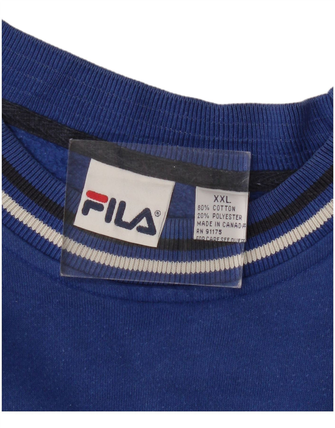 FILA muški džemper s grafičkim motivima 2XL, plavi pamuk