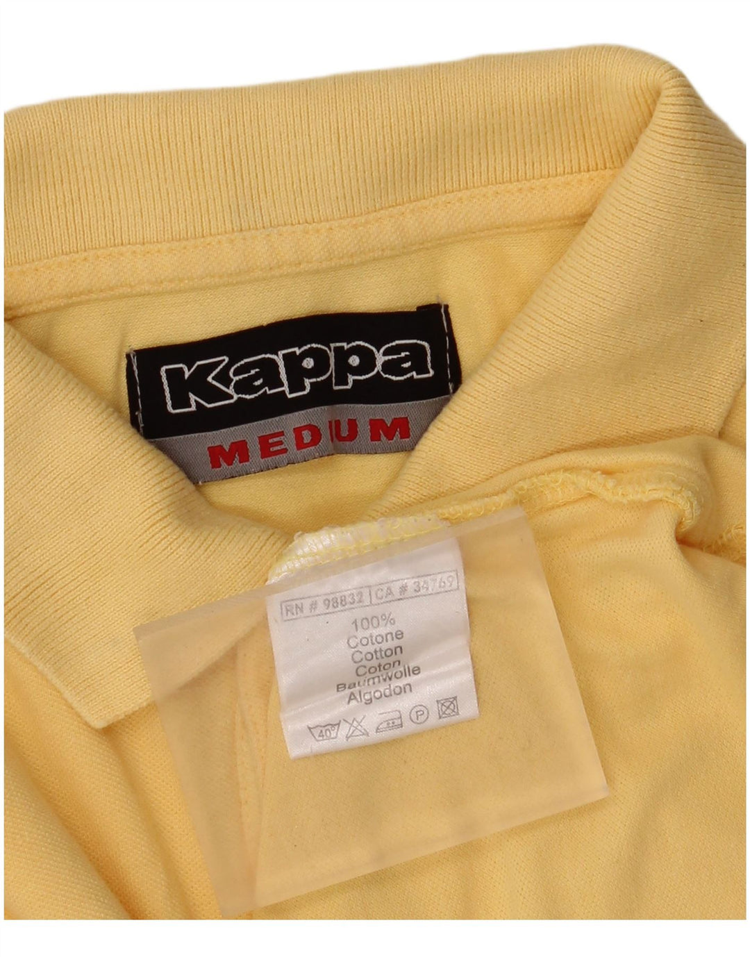 Kappa muška polo majica Srednje žuti pamuk