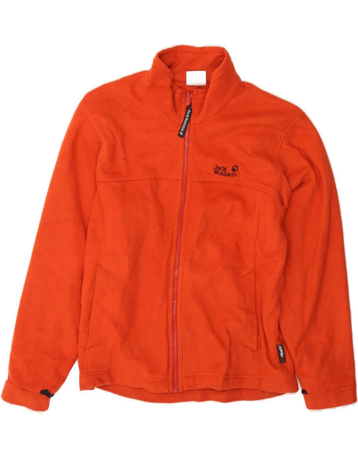 JACK WOLFSKIN Mens Fleece Jacket UK 34 XS Orange Polyester Vintage Jack Wolfskin and Second-Hand Jack Wolfskin from Messina Hembry 