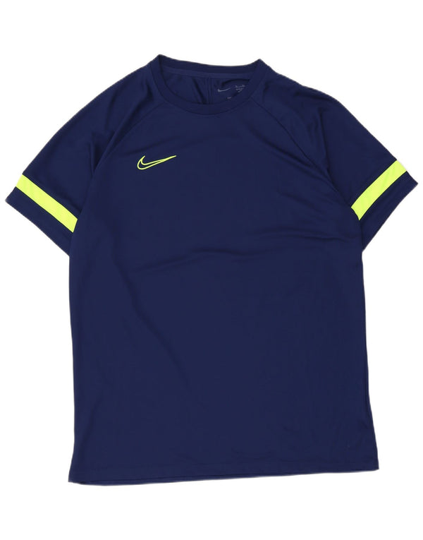 Nike Dri Fit majica kratkih rukava XL tamnoplava poliesterska boja
