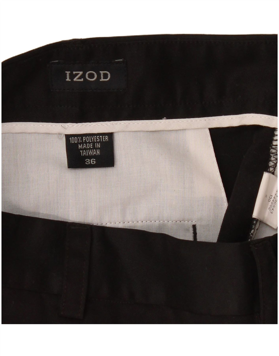 Izod muške chino kratke hlače s štipaljkama W36 veliki crni poliester