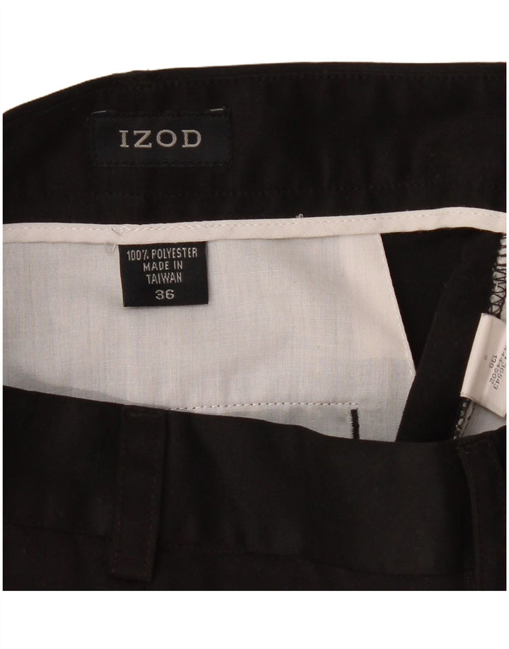 Izod muške chino kratke hlače s štipaljkama W36 veliki crni poliester