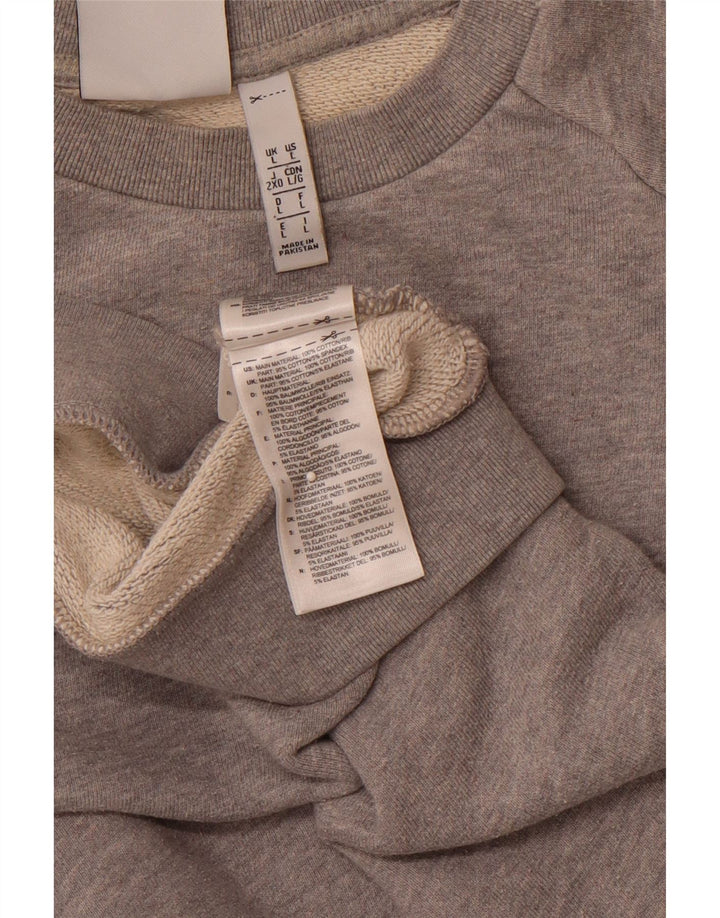 ADIDAS muški džemper s grafičkim motivima, veliki sivi pamuk