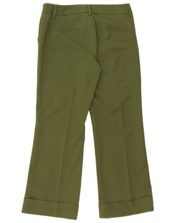 Ženske chino hlače Marella EMME Bootcut UK 12 srednje W32 L28 Kaki