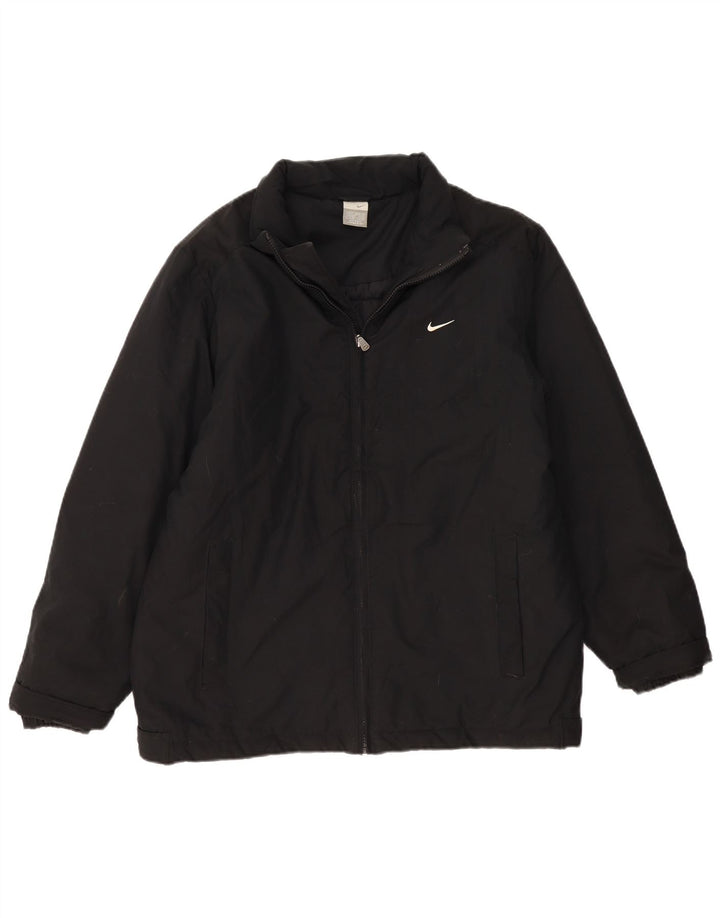 Nike muška podstavljena jakna UK 39/41 srednji crni poliester