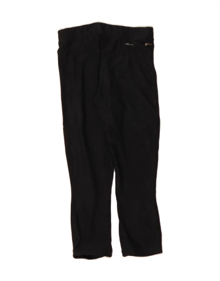 NIKE Womens Dri Fit Tracksuit Trousers UK 12 Medium Black Polyester Vintage Nike and Second-Hand Nike from Messina Hembry 