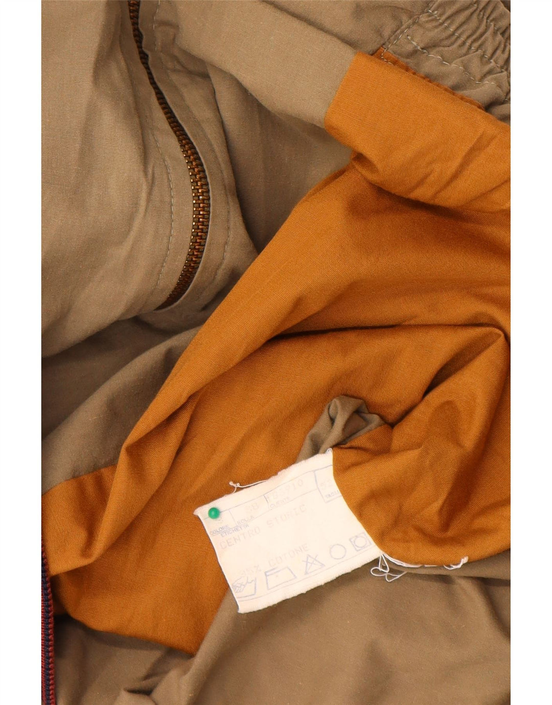 Vintage muška bomber jakna IT 52 XL bež pamuk