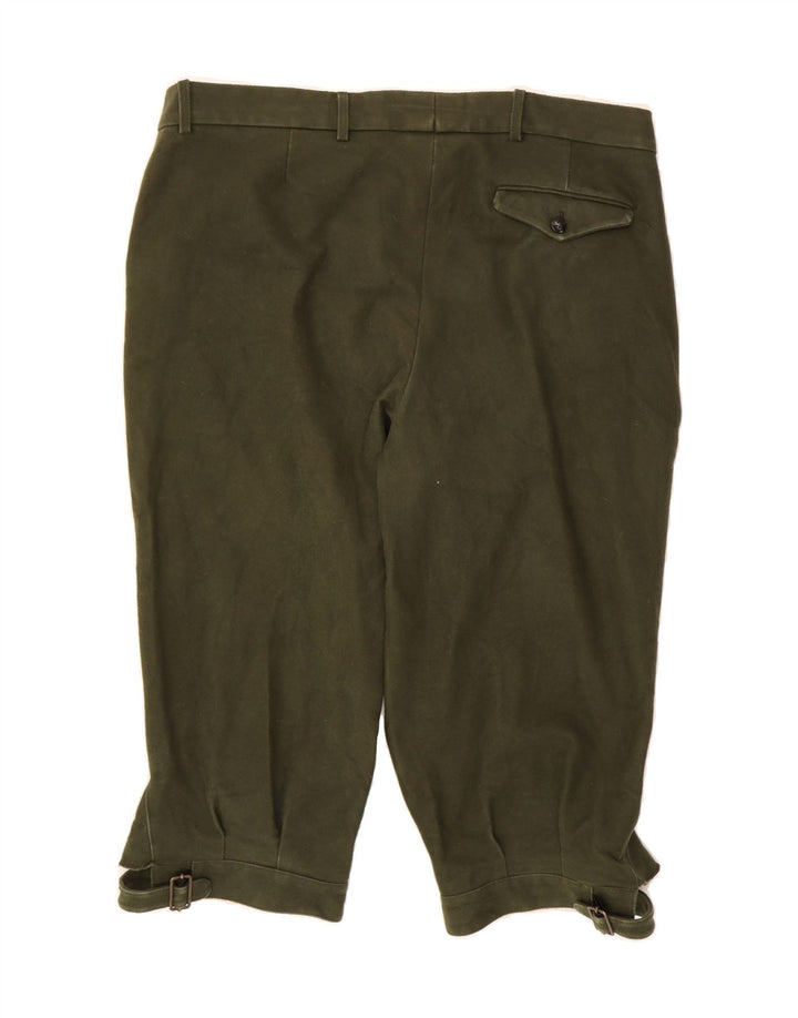 BARBOUR Mens Riding Straight Capri Trousers W40 L20 Green Cotton Vintage Barbour and Second-Hand Barbour from Messina Hembry 
