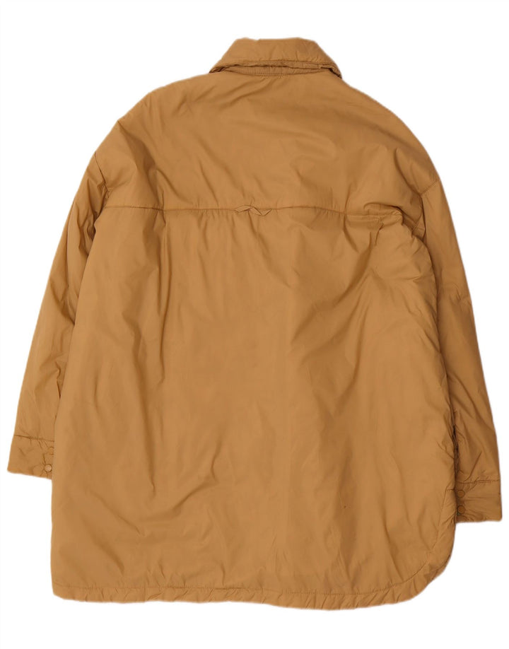 Zara ženski preveliki podstavljeni kaput UK 10 Small Beige Poliester