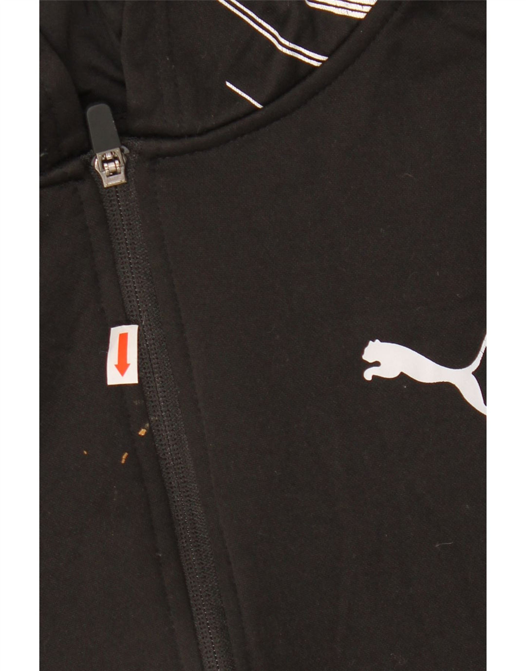 PUMA Boys Graphic Zip Hoodie pulover 10-11 Years Srednji crni poliester