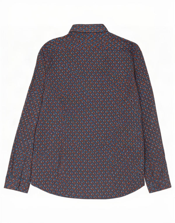 Ted Baker muška košulja veličina 6 2XL tamnoplavi geometrijski pamuk