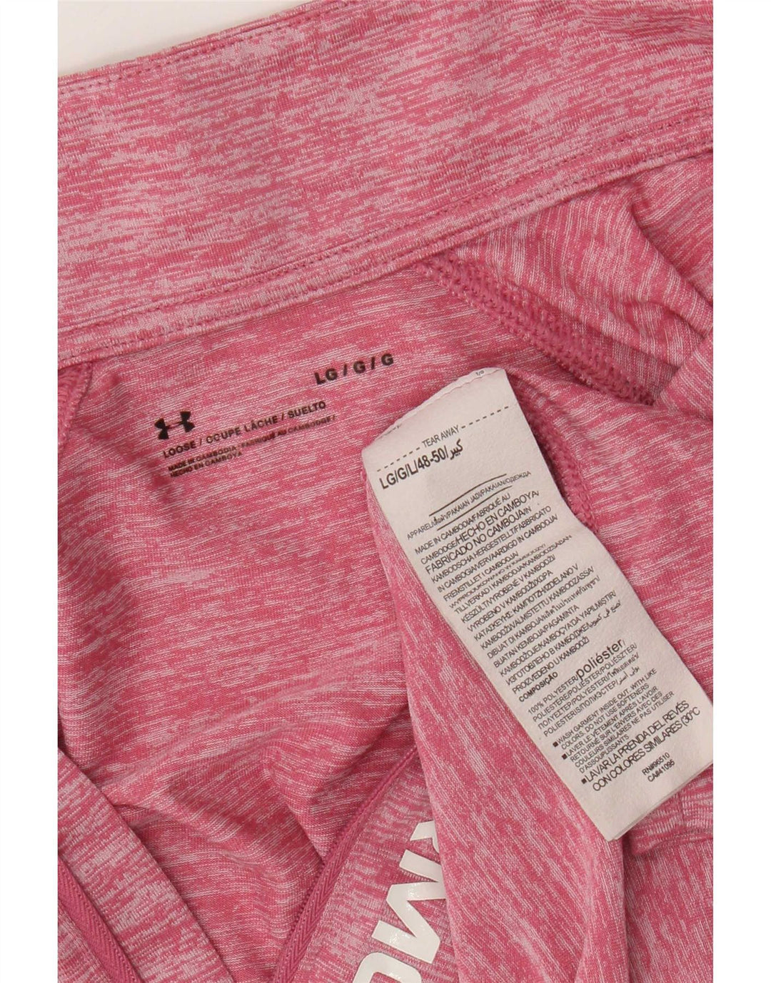 Under Armour gornji dio trenirke s grafičkim motivima UK 14 Large Pink Flecked