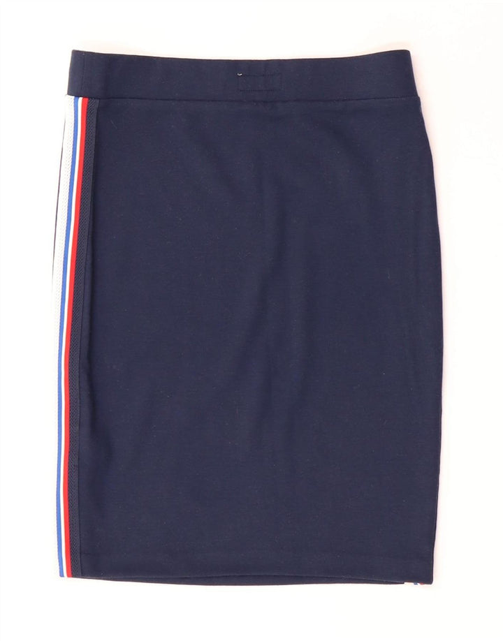 Tommy Hilfiger ženska pencil suknja mala W26 tamnoplavi prugasti poliester