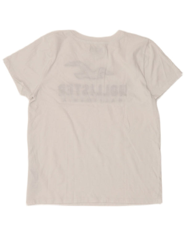 Hollister ženska majica kratkih rukava s grafičkim motivima UK 12 Srednje bijeli pamuk