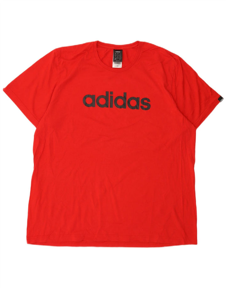 Adidas muška majica s grafičkim motivima 2XL, crveni pamuk