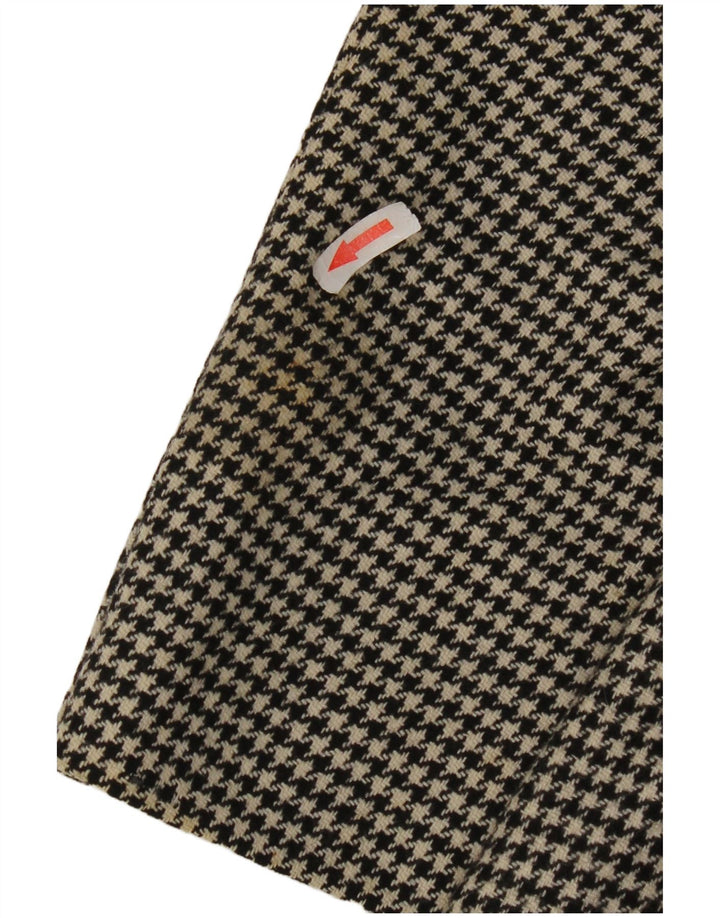 Marks & Spencer muška jakna sa dugim sakoom UK 40, srednje crna houndstooth