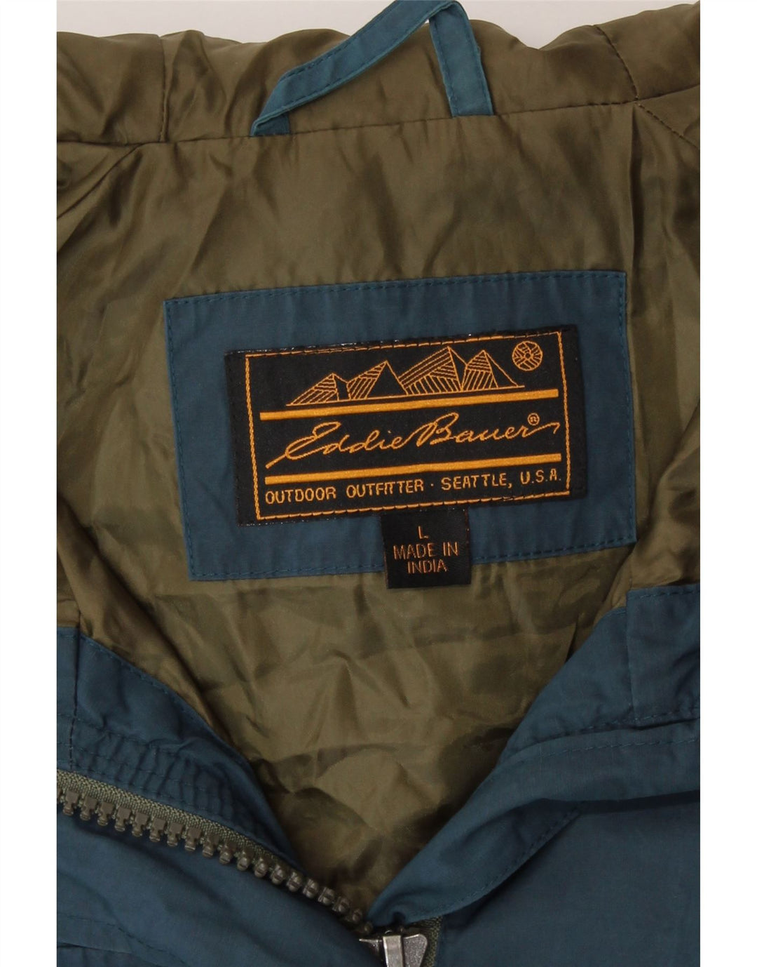 Eddie Bauer Ženska pomoćna jakna s kapuljačom UK 16 Veliki plavi najlon