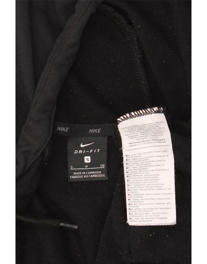 Nike muški Dri Fit Graphic Zip pulover s kapuljačom mali crni poliester