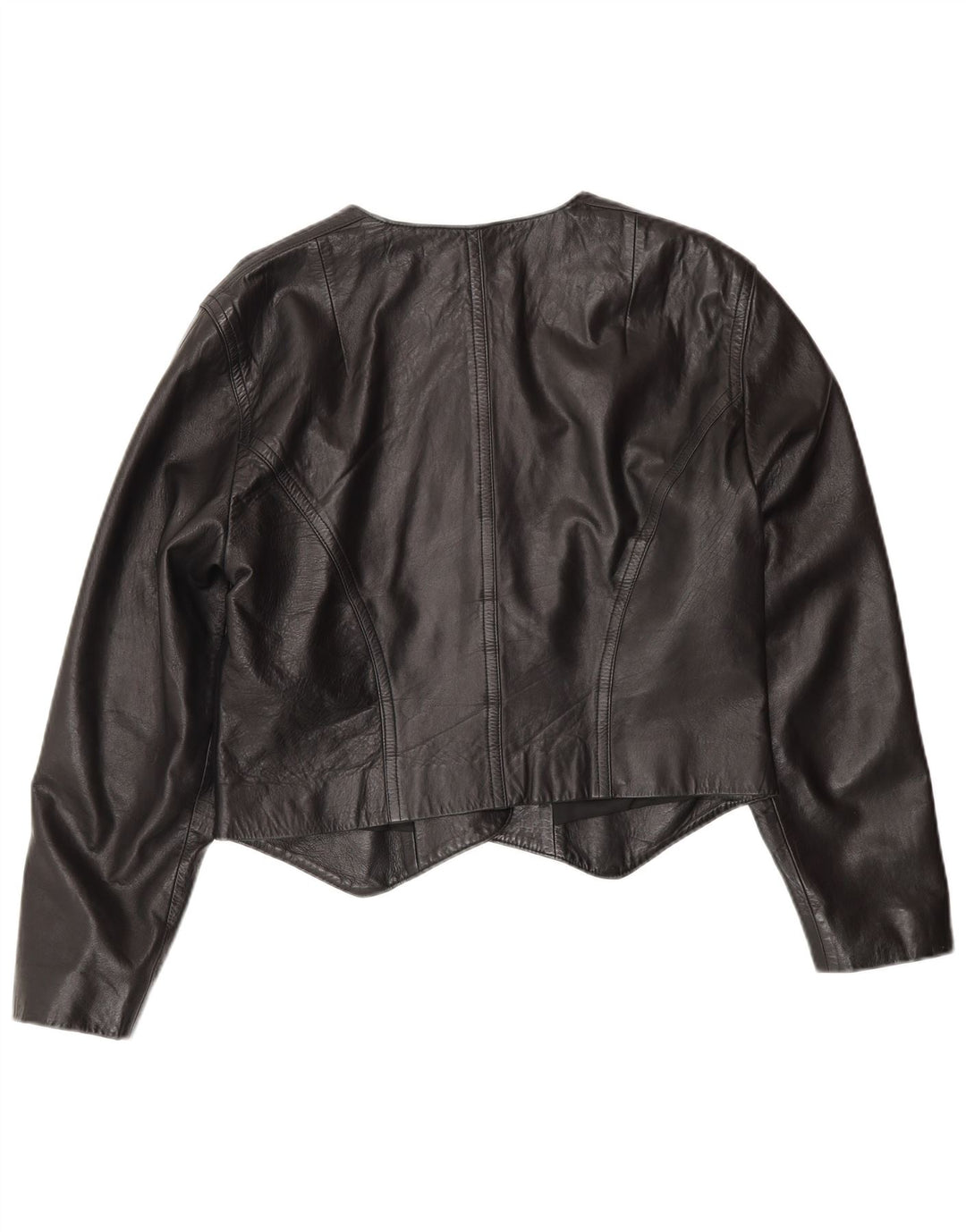 BOGNER ženska kratka kožna jakna UK 14 srednje crna