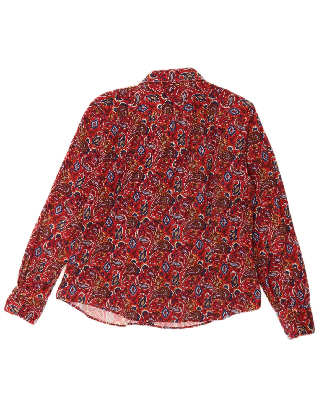 LAWRENCE GREY Ženska samtasta košulja EU 40 Srednje crvena Paisley pamuk
