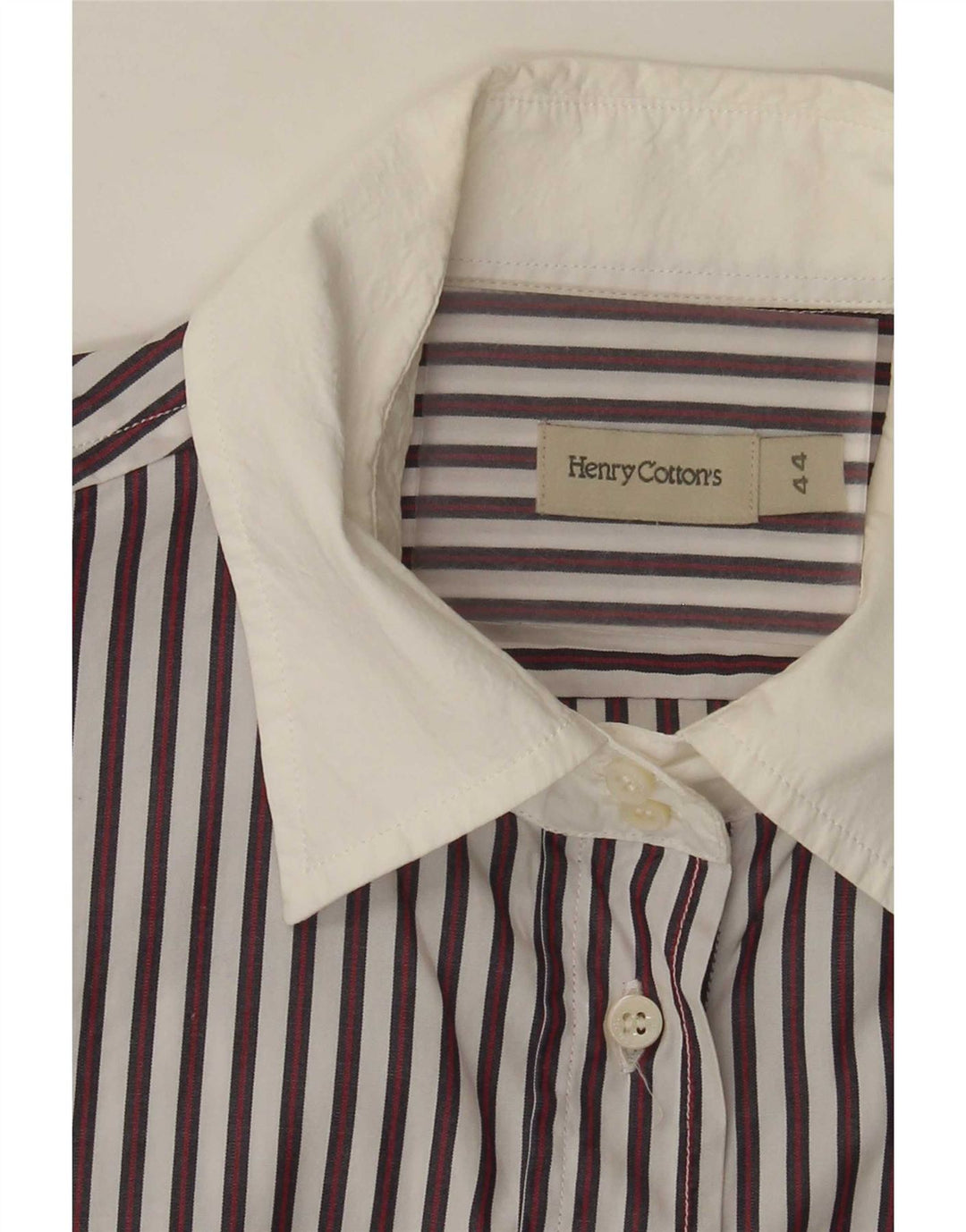Henry Cottons Ženska košulja IT 44 Medium White Pinstripe