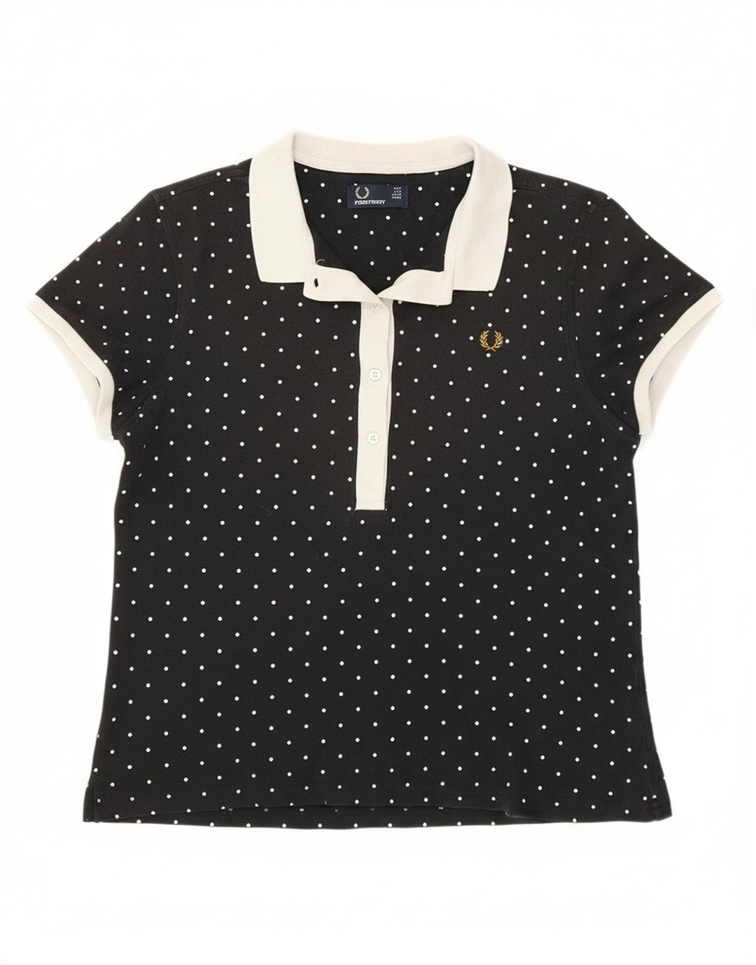 Fred Perry ženska polo majica UK 14 Pamuk s velikim crnim točkama