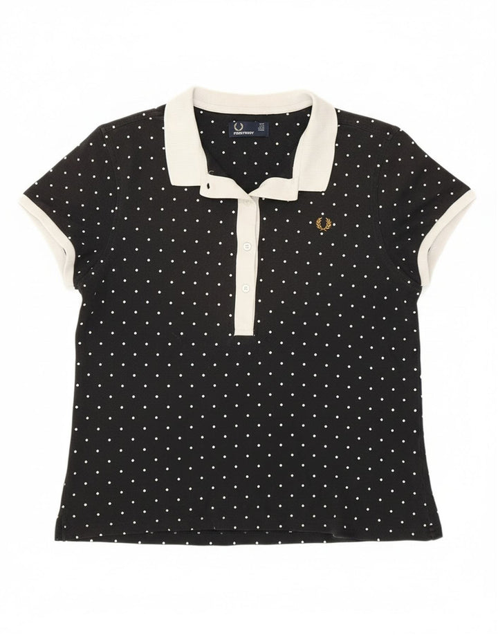Fred Perry ženska polo majica UK 14 Pamuk s velikim crnim točkama
