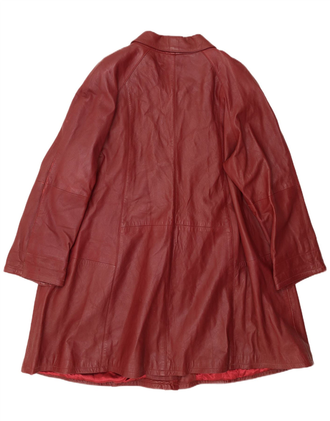 Preveliki ženski kožni kaput Barisal EU 48 2XL, kestenjasta koža