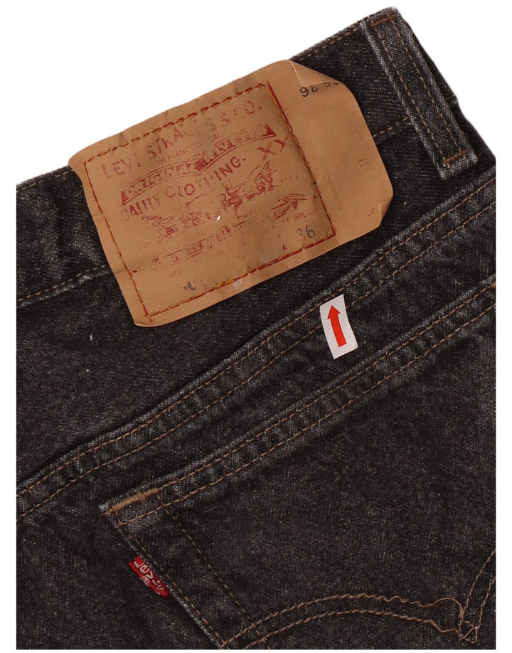 LEVI'S muške ravne traperice W36 L36 sivi pamuk