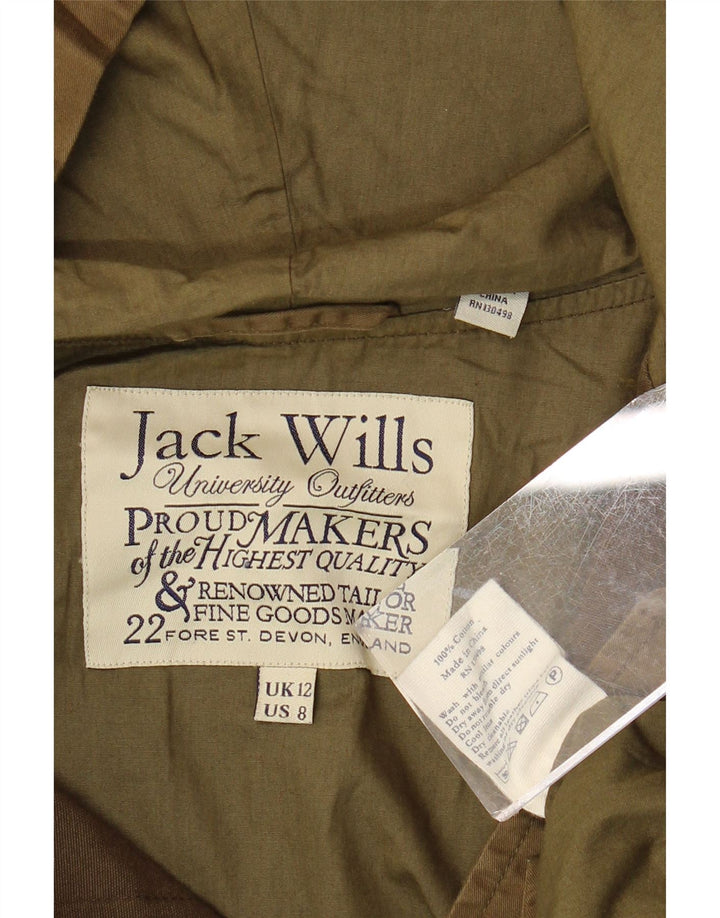 JACK WILLS Ženska velika vjetrovka s kapuljačom UK 12 Srednje kaki