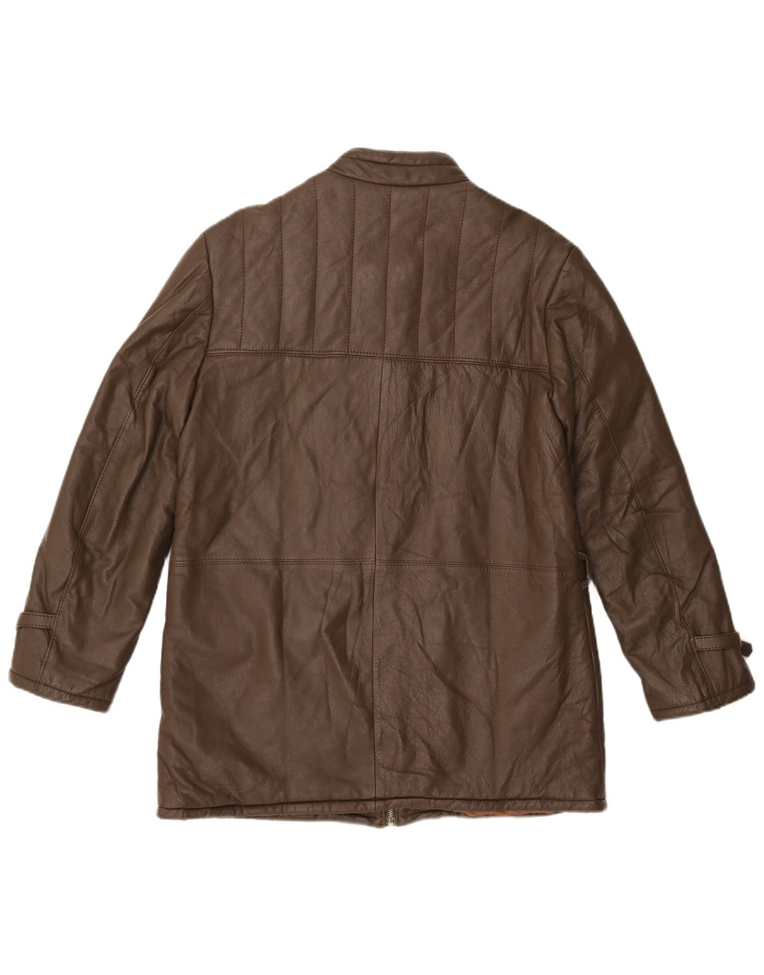 VINTAGE muška kožna jakna UK 38 Srednje smeđa koža