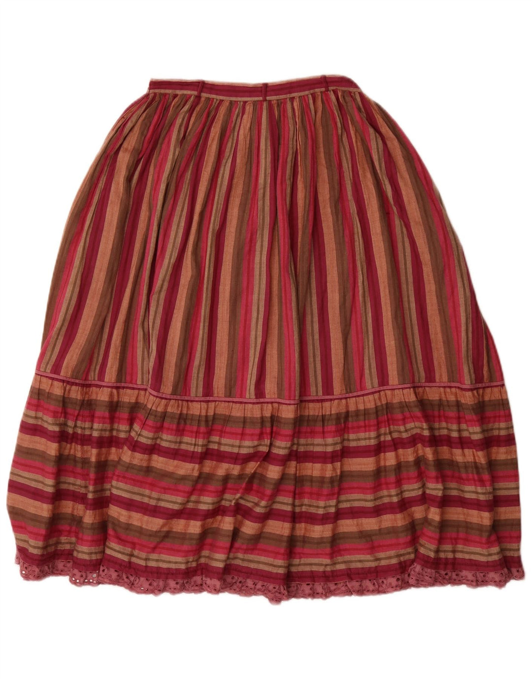 VINTAGE ženska plisirana suknja visokog struka velika W26 na višebojne pruge