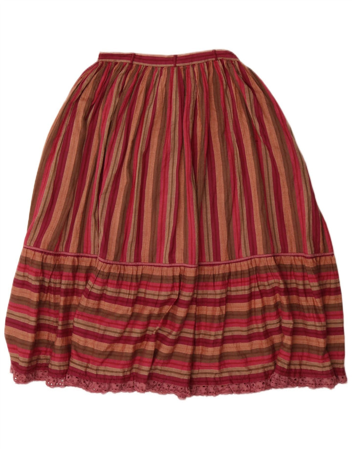 VINTAGE ženska plisirana suknja visokog struka velika W26 na višebojne pruge