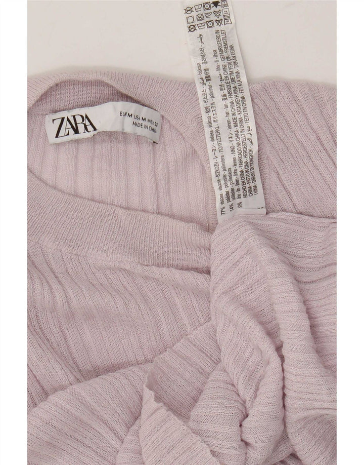 Zara ženski kratki rukav dugih rukava UK 12 srednje ružičasta viskoza