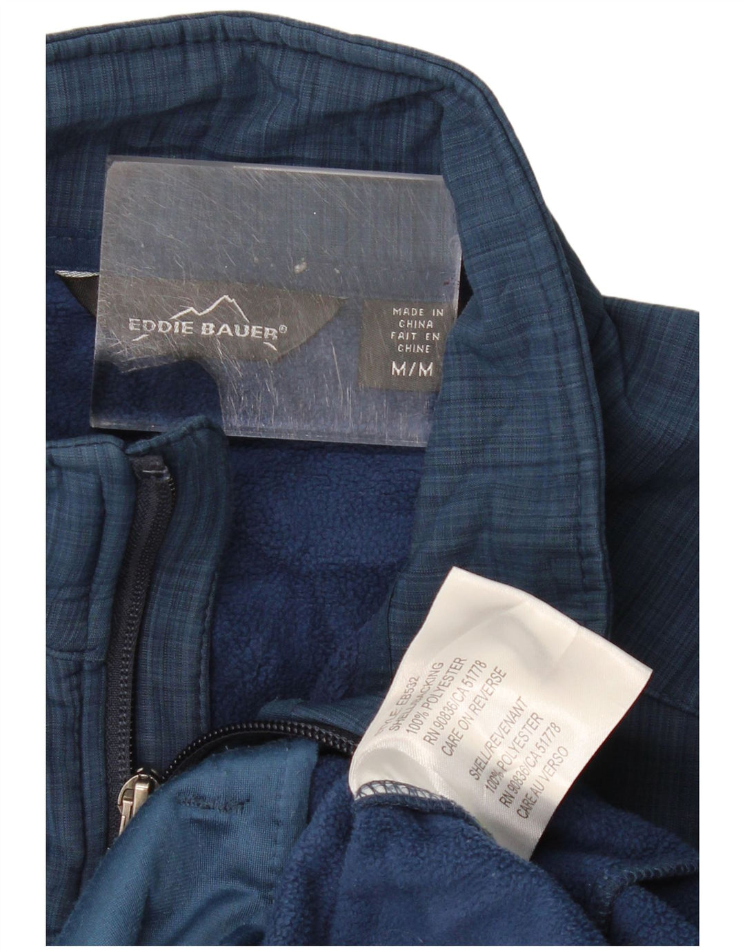 Eddie Bauer muška vjetrovka jakna UK 38 Srednje tamnoplava poliester