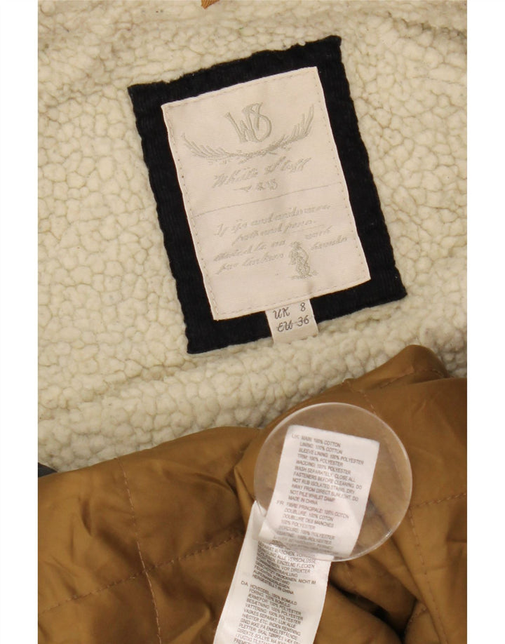 White Stuff ženska parka jakna s kapuljačom UK 8 Mala tamnoplava pamuk