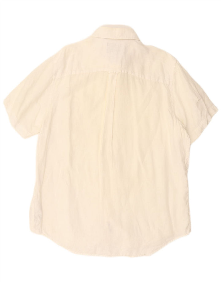 Timberland muška majica kratkih rukava standardnog kroja XL od bijelog lana