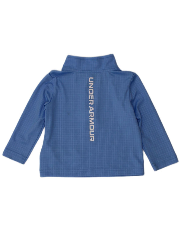 Under Armour Baby Boys Pulover Trenirka Top 6-9 mjeseci Plavi Gingham
