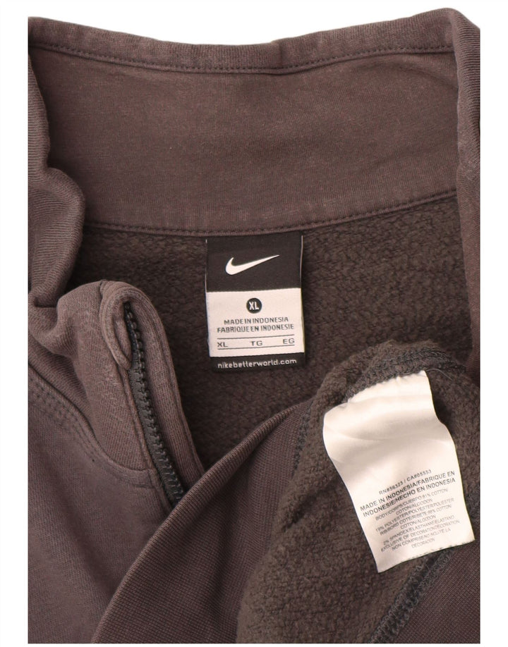 Nike muška majica s izrezom s patentnim zatvaračem XL, sivi pamuk