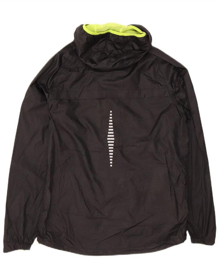 Muška kišna jakna s kapuljačom Mountain Warehouse UK 38 srednji crni poliester