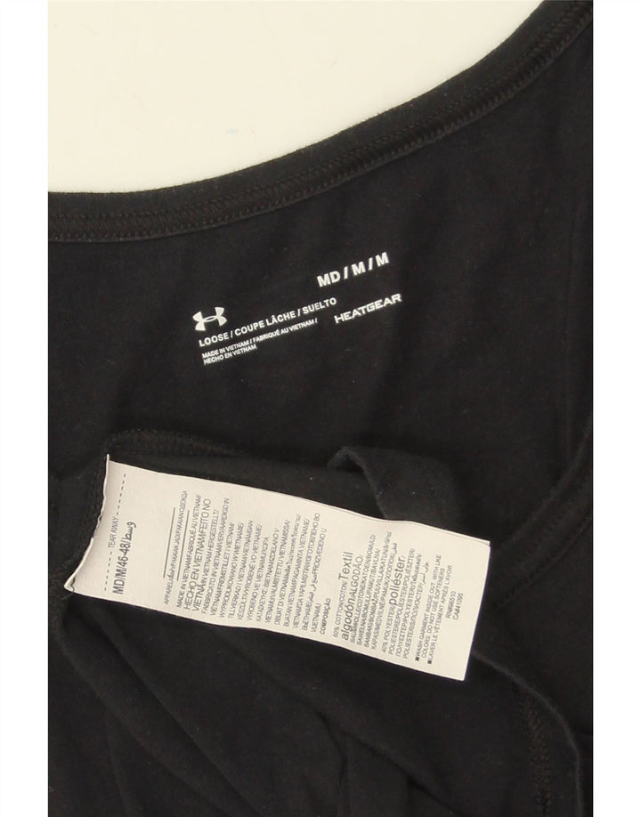 UNDER ARMOUR Muški Heat Gear grafički prsluk Srednji crni pamuk