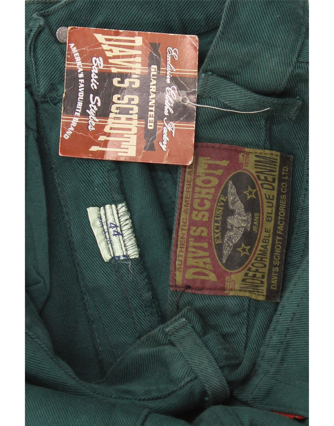 Vintage ženske traperice visokog struka IT 44 srednje W28 L31 zelene