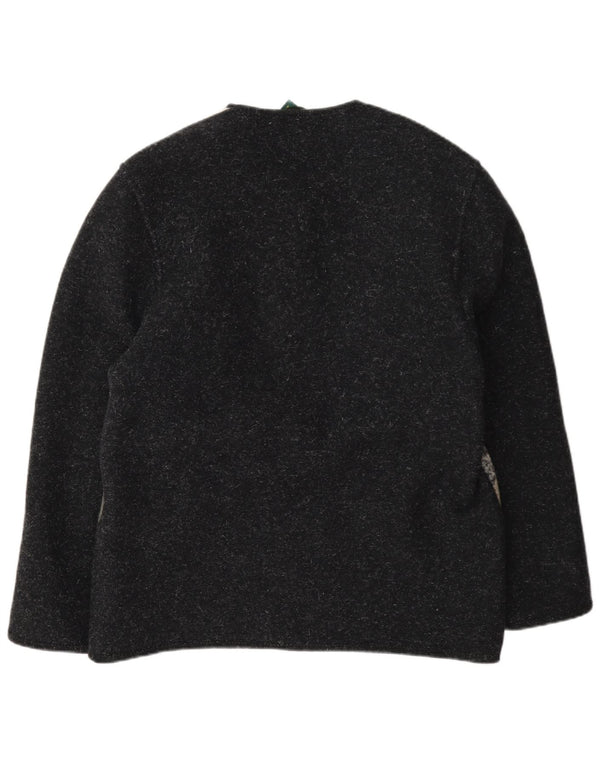 Giesswein Womens Novelty Fit Cardigan Sweater UK 18 XL Grey Colourblock
